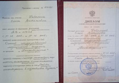 Кабылина диплом